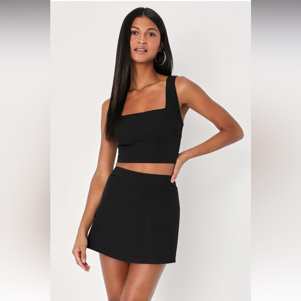 Lulu’s Black Women's Two Piece Romper